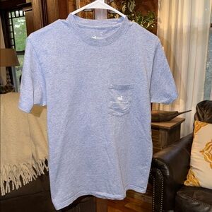 Southern Marsh Heathered Light Blue Pocket Tee